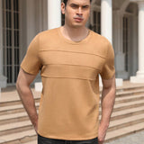 RELISH NOLESS Hombres Camiseta unicolor de cuello redondo