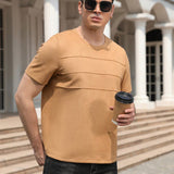 RELISH NOLESS Hombres Camiseta unicolor de cuello redondo