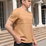 RELISH NOLESS Hombres Camiseta unicolor de cuello redondo