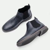 Hombres Botas de moda minimalista chelsea artificial