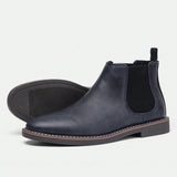 Hombres Botas de moda minimalista chelsea artificial