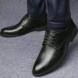 Nuevos Zapatos Para Hombres Estilo De Negocios Formal/casual Primavera Y Otono Transpirables Estilo Britanico Version Coreana Zapatos De Boda Puntiagudos