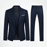 CLOUDSTYLE Hombres con boton Blazer & Blazer chaleco con pantalones Traje Set