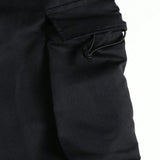 Manfinity EMRG Pantalones de carga casuales holgados para hombre con bolsillos con solapa y cintura con cordon