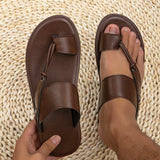 Sandalias arabes comodas y casuales de estilo para hombre, pantuflas de verano