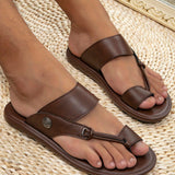 Sandalias arabes comodas y casuales de estilo para hombre, pantuflas de verano