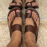 Sandalias arabes comodas y casuales de estilo para hombre, pantuflas de verano