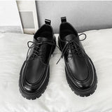 Hombres minimalista con cordon delantero Oxford oficina de negocios Zapatos de vestir