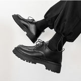 Hombres minimalista con cordon delantero Oxford oficina de negocios Zapatos de vestir