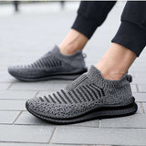 deportivo Zapatillas deportivas para hombres , con patron de rayas Zapatos para correr slip on