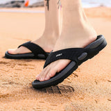 de hombres Sandalias de playa , de hombres ligero Chanclas , Masaje Zapatillas , de hombres talla grande Zapatillas , de moda EVA bajo techo, en exteriores Zapatillas , negro Chanclas