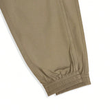 Manfinity Homme Hombres Pantalones cargo con bolsillo con solapa sin cinturon