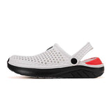 Zapatos de verano transpirables huecos para hombres, antideslizantes y resistentes al desgaste para la playa y exteriores