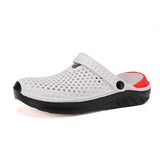 Zapatos de verano transpirables huecos para hombres, antideslizantes y resistentes al desgaste para la playa y exteriores