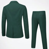 CLOUDSTYLE Hombres con boton delantero Blazer & Chaleco & Pantalones de traje