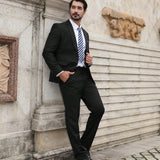 CLOUDSTYLE Hombres 1 pieza con boton Blazer & 1 pieza Pantalones de traje