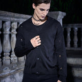 Manfinity EMRG Cardigan Rasgado Holgado Con Hombros Caidos Para Hombre De Halloween