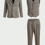 Manfinity Mode Hombres con boton Blazer & Pantalones de traje & Chaleco