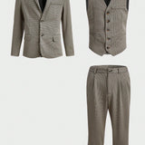 Manfinity Mode Hombres con boton Blazer & Pantalones de traje & Chaleco