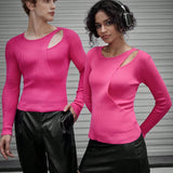 Manfinity Unisex 1 pieza Jersey unicolor con abertura