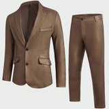 Manfinity Mode Hombres Blazer unicolor con boton & Pantalones de traje