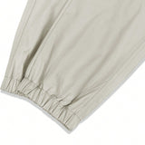 Manfinity EMRG Hombres Pantalones cargo con bolsillo lateral con solapa de cintura con cordon