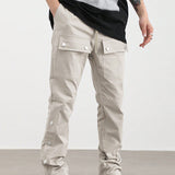 Manfinity EMRG Hombres Pantalones con bolsillo lateral con solapa