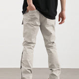 Manfinity EMRG Hombres Pantalones con bolsillo lateral con solapa