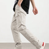 Manfinity EMRG Hombres Pantalones con bolsillo lateral con solapa