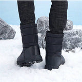 Botas De Nieve De Moda, Sencillas, Calidas Y De Alpinismo Para El Invierno De Los Hombres