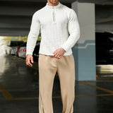 Manfinity Homme Hombres Pantalones deportivos unicolor con bolsillo oblicuo
