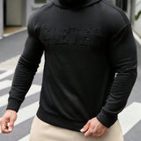 Manfinity Homme Sudadera Con Capucha Suelta Para Hombre Con Letras Estampadas En Relieve