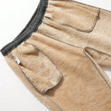 Hombres Pantalones deportivos con cordon en la cintura con forro termico
