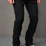 Manfinity Hombres Jeans ajustados unicolor