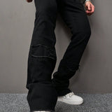 Manfinity Hombres Jeans ajustados unicolor