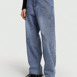 ROMWE Street Life Jeans De Pierna Recta Con Bolsillos Inclinados Para Hombre