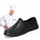 Zapatos De Trabajo Antideslizantes Y Resistentes Al Desgaste Para Hombres, Zapatos De Chef Con Resistencia Al Agua Y Al Aceite, Zapatos De Seguridad Para Cocina