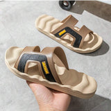 Nuevas Chanclas Geniales Para Hombres De Talla Grande Para El Verano, Sandalias De Playa Y Flip-flops Transpirables Al Aire Libre Con Fondo Suave Antideslizante