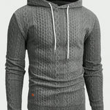 Manfinity Homme Sudadera Con Capucha Informal De Punto Para Hombre