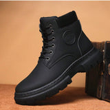 Botas De Estilo Britanico Para Hombres, Botas De Moto Impermeables De Alta Calidad Para Primavera Y Otono Con Anti-deslizante Y Resistente Al Exterior