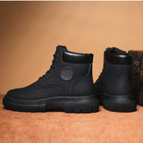 Botas De Estilo Britanico Para Hombres, Botas De Moto Impermeables De Alta Calidad Para Primavera Y Otono Con Anti-deslizante Y Resistente Al Exterior