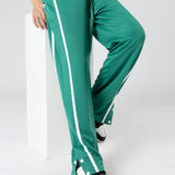 Manfinity EMRG Pantalones deportivos de cintura con cordon y ribete de contraste para hombres