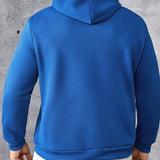 Manfinity Homme Sudadera Con Capucha De Moda Casual Con Patron Geometrico Y Talla Grande Para Hombres