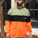 Manfinity Homme Hombres talla grande Sudadera de color combinado con estampado de letra