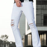 Manfinity LEGND Jeans Rasgados Para Hombres