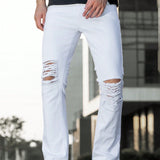 Manfinity LEGND Jeans Rasgados Para Hombres