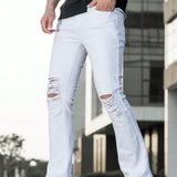 Manfinity LEGND Jeans Rasgados Para Hombres