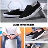 Zapatillas De Lona Para Hombres, Estilo Coreano De Zapato Deslizable Sencillo Y Versatil, Zapatos Casuales Para Estudiantes, Zapatillas Para Hombres