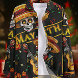 Manfinity EMRG Men Plus Skull Print Shirt