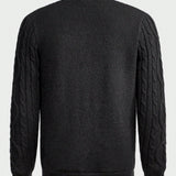 Manfinity Homme de hombres forrado polar Cardigan Jersey